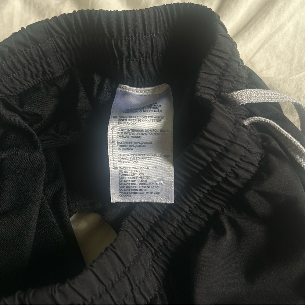 Women's XS Adidas Black Adjustable Waist Athletic Shorts - Picture 4 of 8